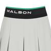 MALBON GOLF Performance Wide Pleated Skirt Light Gray (Woman)
