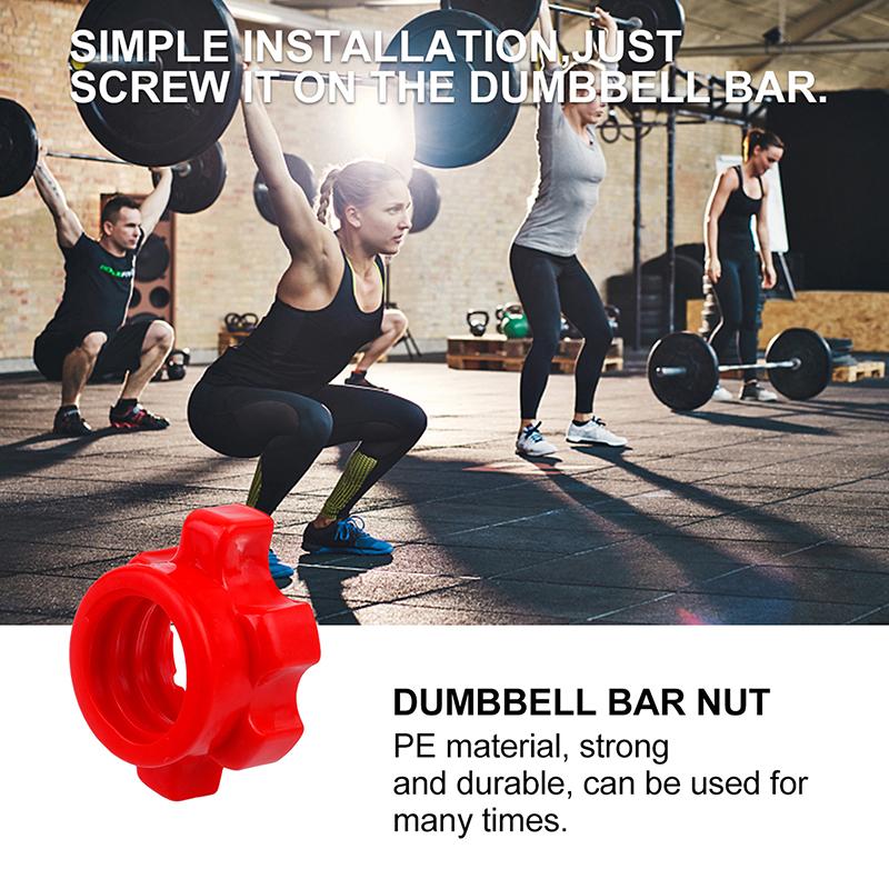 8/16Pcs Barbell Dumbbell Hexagonal Nut Fixing Accessories Home Gym Fitness Equipment Rod Screw Screw Collar Clamp