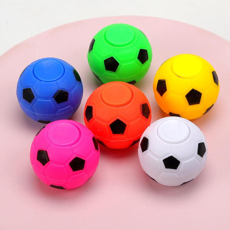 10 PCS Mini Fidget Spinner Soccer Balls Sensory Finger Stress Relief Toys Kids Party Favors Goodie Bag Stuffers Birthday Gifts