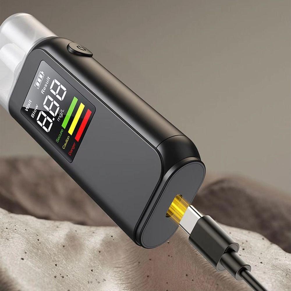 Non-Touching LED Screen Digital Breathalyzer Accuracy Portable Blow Breathalyzer  Car Accessories