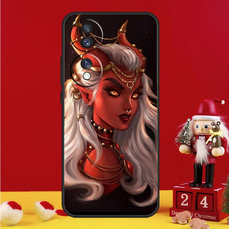 Aesthetic Devil Woman Bad Girl Case For Honor Magic 6 5 Pro 50 70 90 Lite Honor X8b X9b X6 X7 X8 X9 X6a X7a X8a X9a Cover