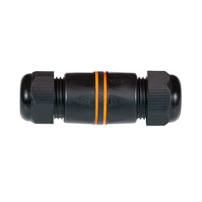 LogiLink Professional RJ45 Connector Cat.6 IP67 Waterproof Outdoor Short 2x RJ45 Socket EMI UV M25/M23 Black
