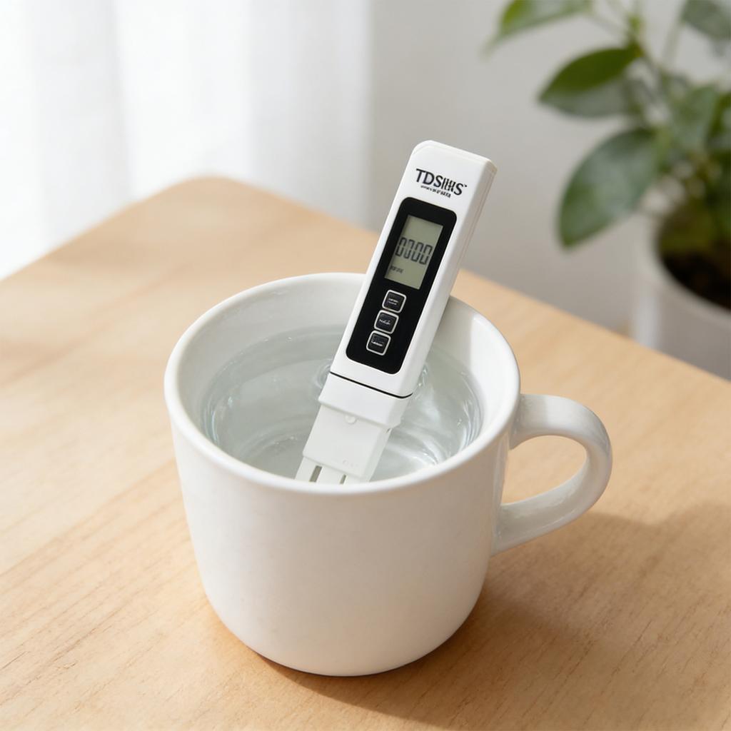 Digital TDS EC Meter Hold Function Water Quality Tester Four in One Portable Water Purity Measurement Device for Liquid Analysis