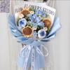Handmade Knitted Rose Flower Gift