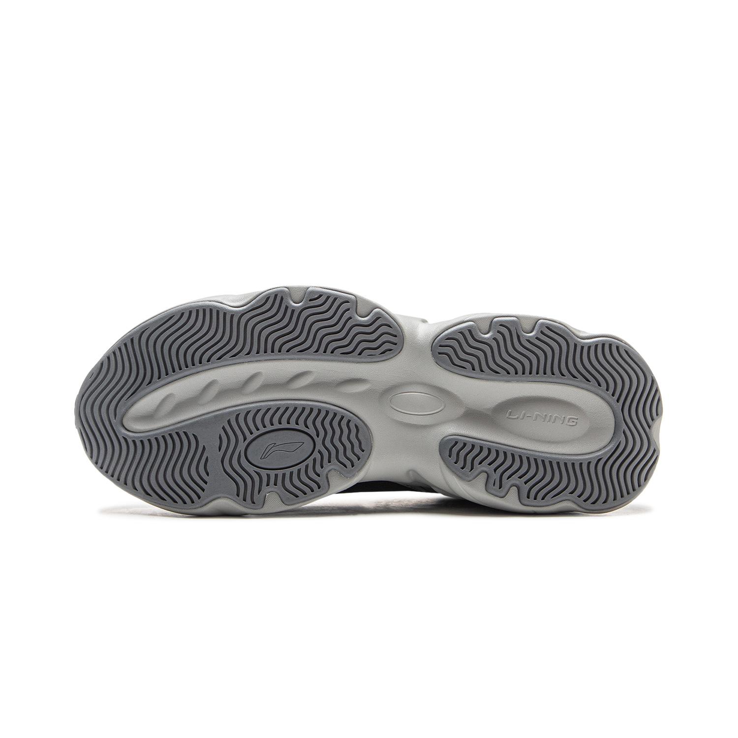 

Новые кроссовки LiNing Coconut Milk Cushioning, с нескользящей, износостойкой поддержкой, низкие, массивные, мужские, серо-черные, AGCV403-2 43.5