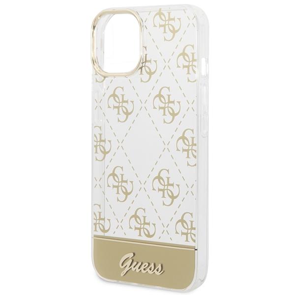 Guess Guhcp14Mhg4Mhg Iphone 14 Plus / 15 Plus 6.7 Złoty/Gold Hardcase 4G Pattern Script