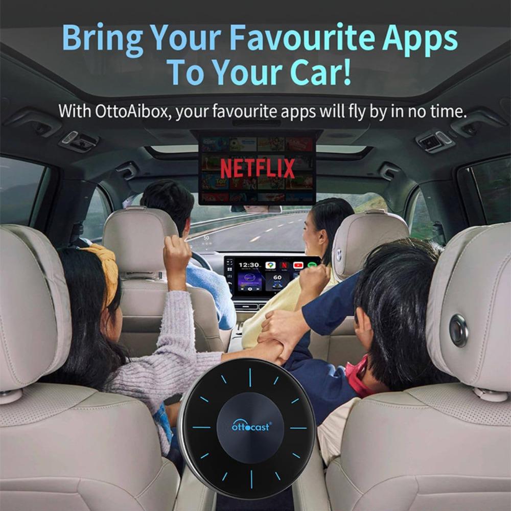 OTTOCAST P3 CarPlay AI Box Wireless CarPlay Android Auto Adapter 8GB+128GB HDMI