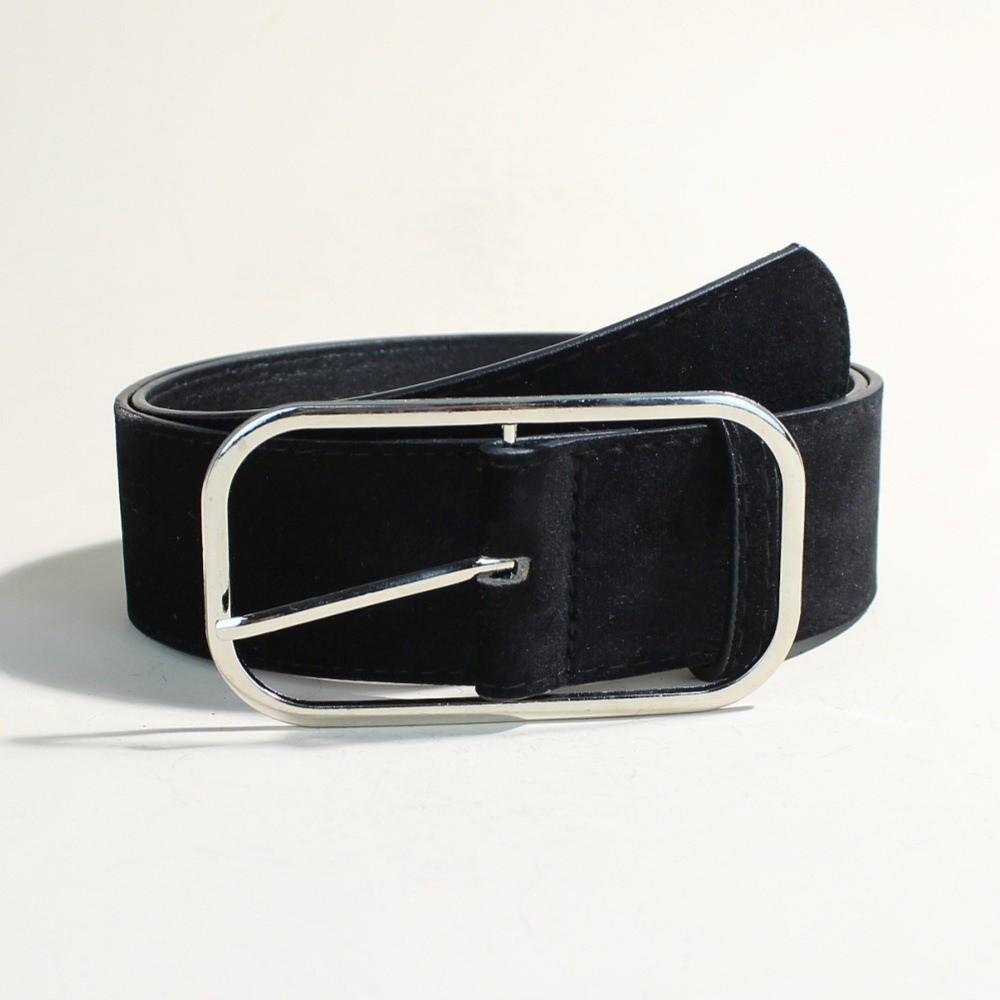 

Luxury Design Suede Leather Belt Pin Buckle Wide Waistband Women Waist Belt Coat Skirt Decoration