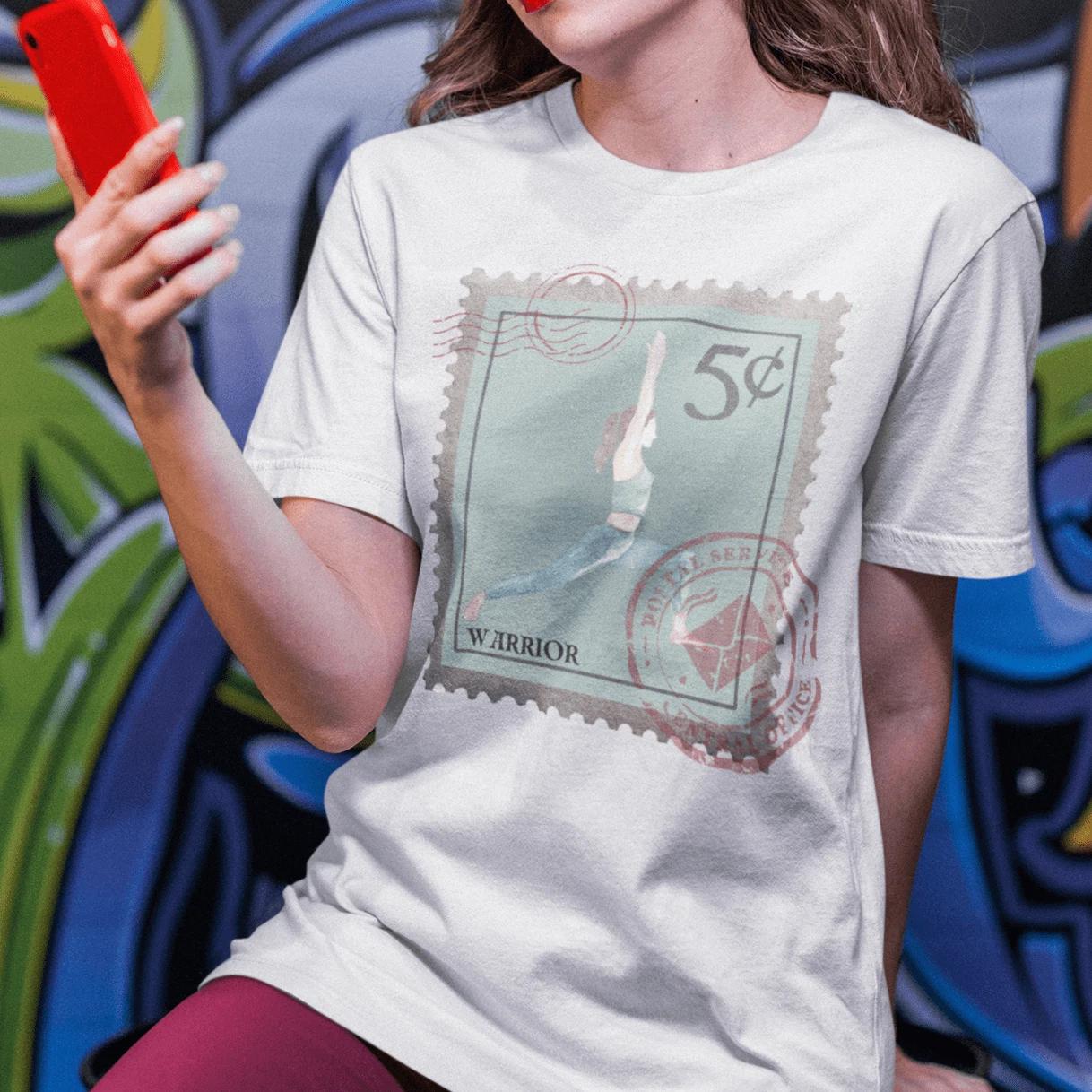 Warrior Yoga Pose T-shirt M