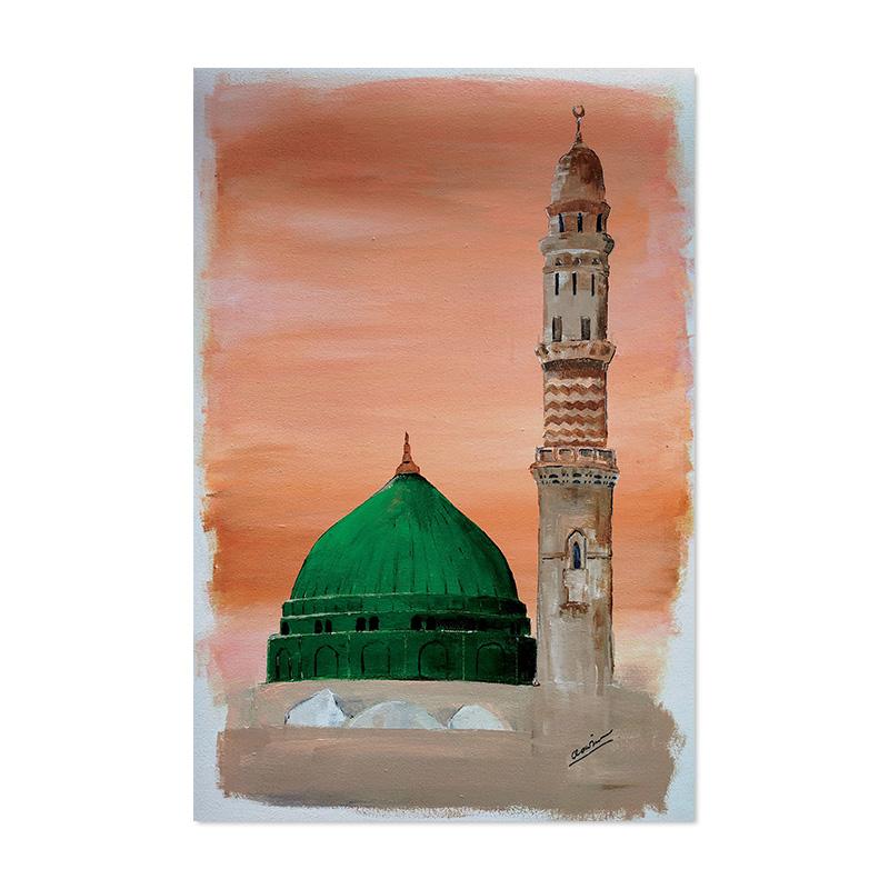 Islamic Canvas Al Aqsa Mosque Muslim Posters Canvas Painting Wall Art Print Pictures Bedroom Living Room Interior Home Decor