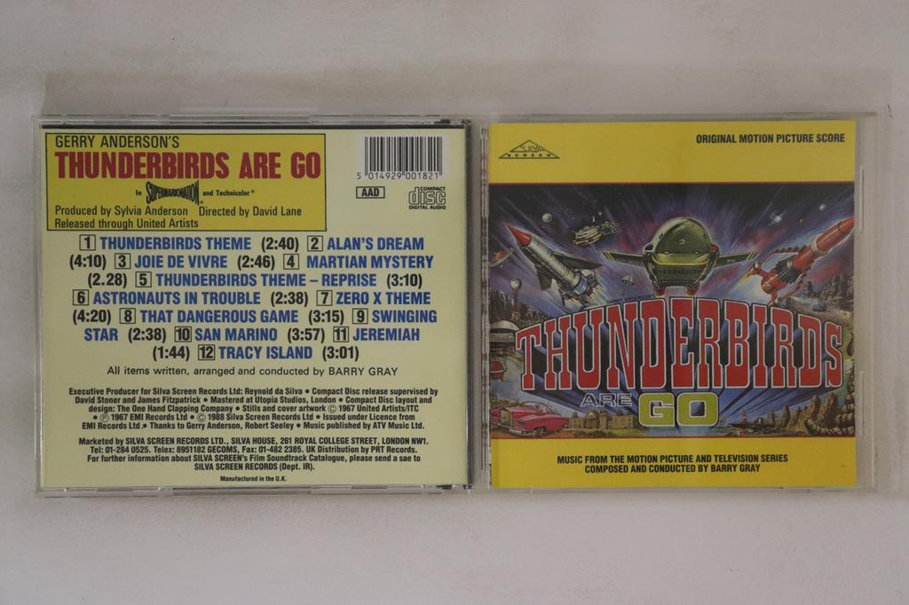 CD OST BARRY GRAY  Thunderbirds Are GO FILM018 SILVA SCREEN 1988 UK Soundtracks  Musicals Used