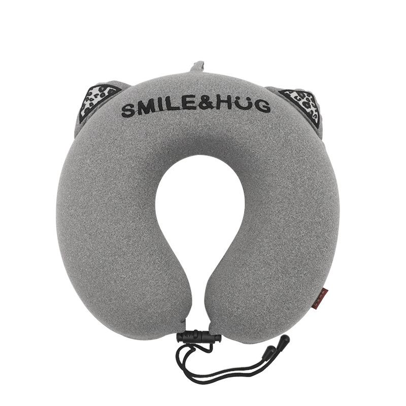 Cuscino per il Collo a Forma di U in Memory Foam con Animali dei Cartoni Animati per Viaggio, Casa o Ufficio Reclinabile
