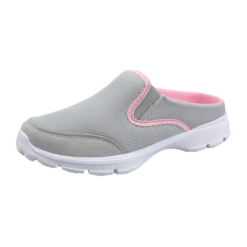 High Quality Breathable Half Slippers Sandals Women Summer Slip-on Big Size Casual Sneakers Ladies Non-slip Soft Walking Shoes