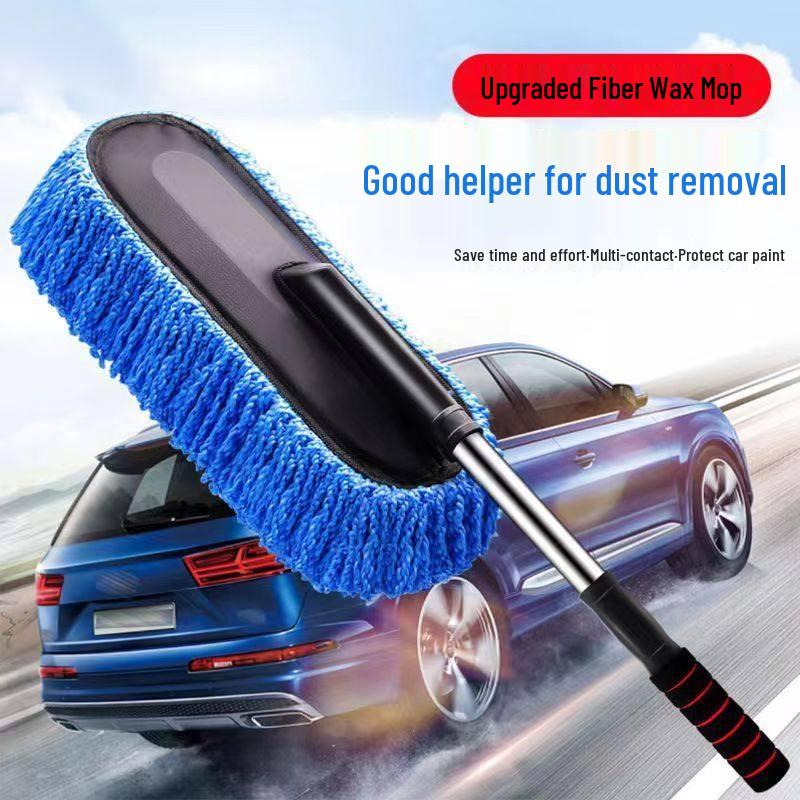 Dual-Use Car Wash and Dusting Mop for Home and Vehicle Cleaning