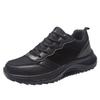 Fashion Spring Autumn New Style Men Shoes Soft Breathable Running Shoes Lightweight Mesh Platform Casual Shoes Black Sneakers