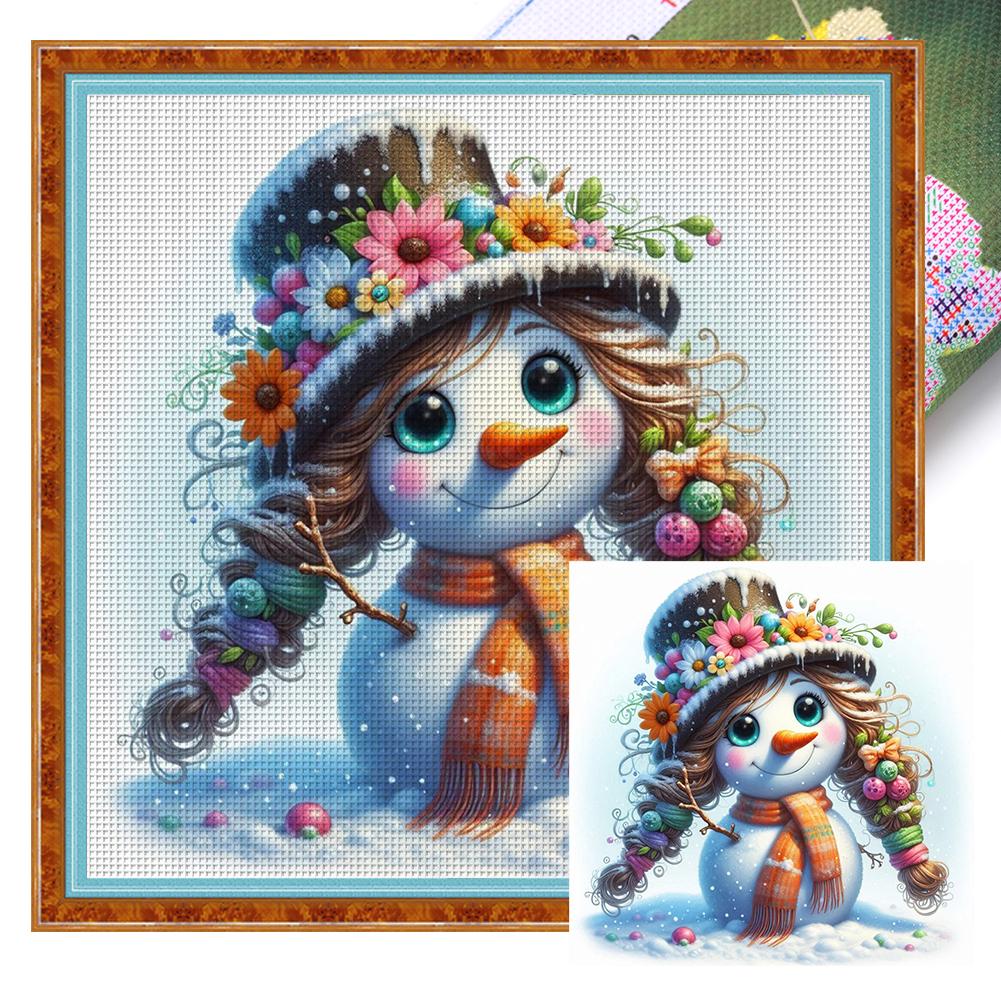 Full Embroidery Eco-cotton Thread 18CT Printed Animal Cross Stitch Kit Art