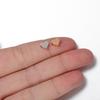 30pcs Love Heart Beads KC Gold Color Spacer Loose Charms Bead for Bracelets Necklaces for Jewelry Making 6x7x3.5mm DIY