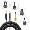 Elastic and Corrosion Resistant Audio Cable for M40X M50X M60X Headphones Clear Sound Transmission and 3D Sound Quality