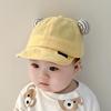 Cartoon Ear Baby Baseball Cap Roztomilý Soft Brim Klobouk proti slunci pro Inant Chlapečka Dívka Letní Jednobarevné kšiltovky Dětské kšiltovky