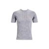 Under Armour Geometric Letter Print Breathable Running Training T-Shirt Men Tops Steel 1361643-035