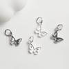 S925 Sterling Silver Butterfly Pendant DIY Handmade Jewelry Accessory