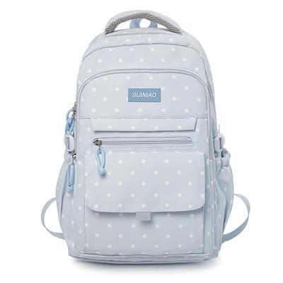 Wave Point Schoolbag Large Capacity College Style Backpack