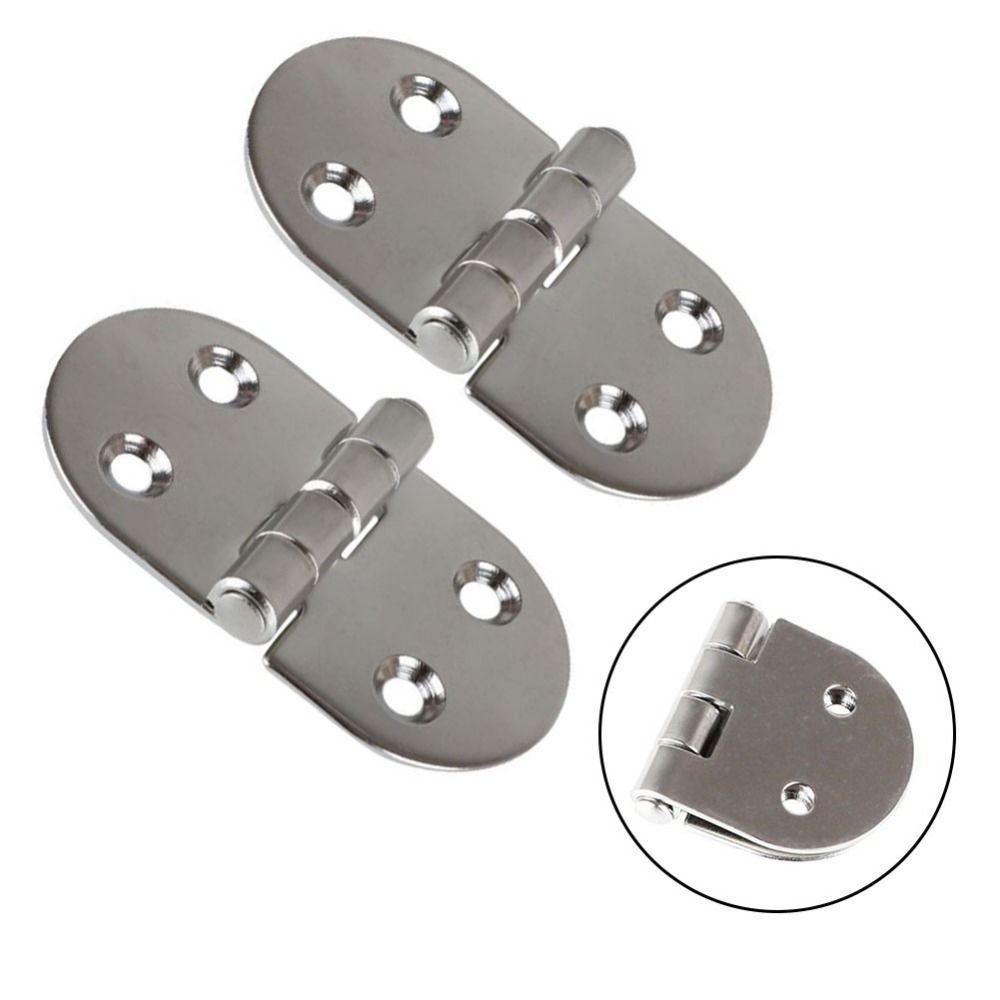 2Pcs Corrosion Resistance Boat Hinge Stainless Steel Folding Hinge  For Boat/Yacht/RV