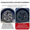 XINLIN 4PCS 19 Inch For Tesla Model Y Juniper 2025 Wheel Cover Performance Replacement Wheel Hub Cap Full Rim Cover Accessories