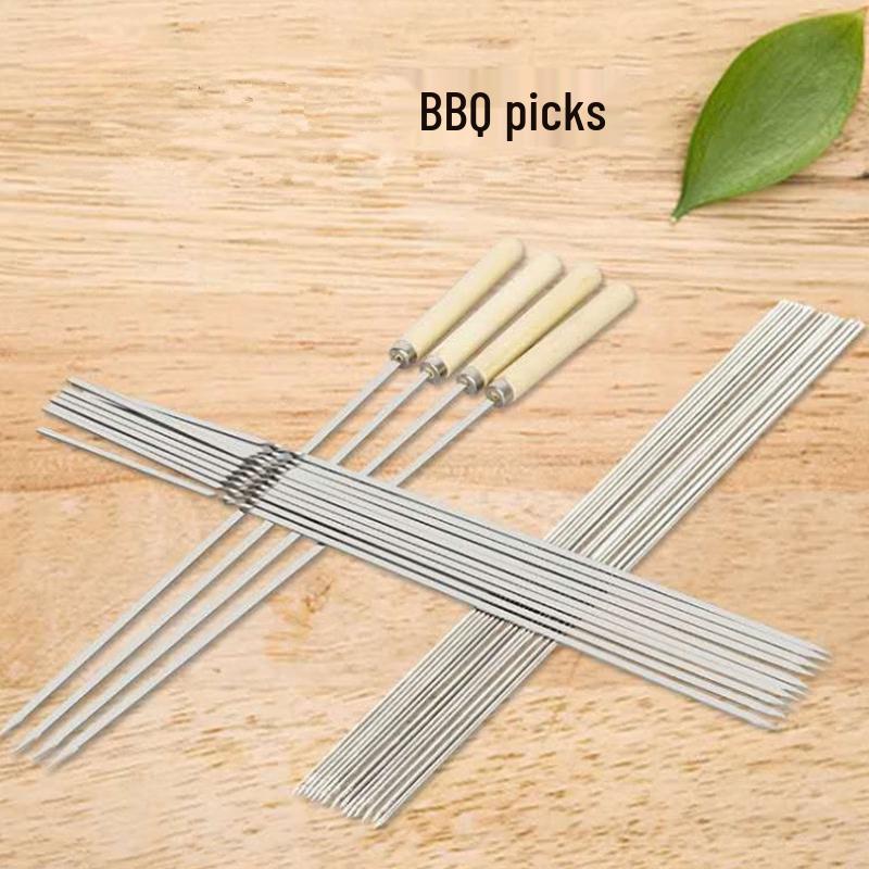 BBQ Iron Skewers with 9-Shape Hook
