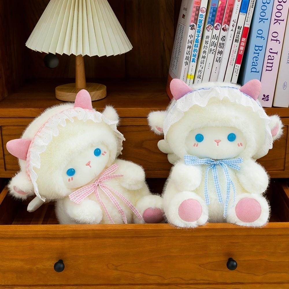 Soft Plush Fabric Sheep Plush Doll Angel Sheep Plush  Bedtime Hugging Room Decoration