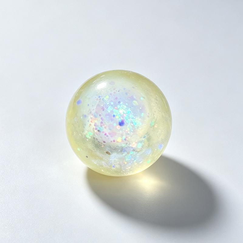 Glitter Squeezable Stress Balls Soft Stretchy Texture Desk Fidget Toys for Kids Adults Office Work Pressure Relief