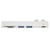 Dual-Typ-C-Hub Stabile Übertragung Typ-C auf PD USB-Speicherkarte Speicherkarten-Hub-Adapter für IOS-Laptop