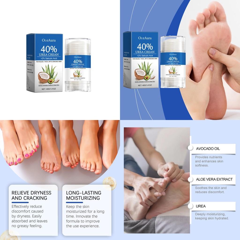 Oceaura Foot Care Moisturizing Cream Rich Hydrating Formula For Soft Silky Skin