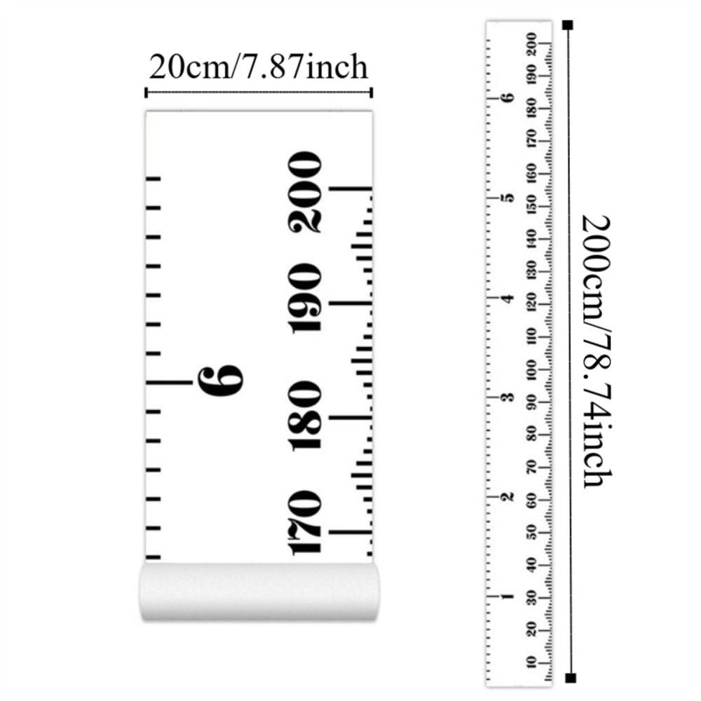 2M Height Height Chart Growth Ruler Removable Height Measure Ruler  Home Decoration