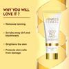 Jovees Herbal Ultra Radiance Gold Face Wash 100ml | Brightening Cleanser For Dark Spots, Glowing Skin & Hydration | Daily Gentle Face Wash