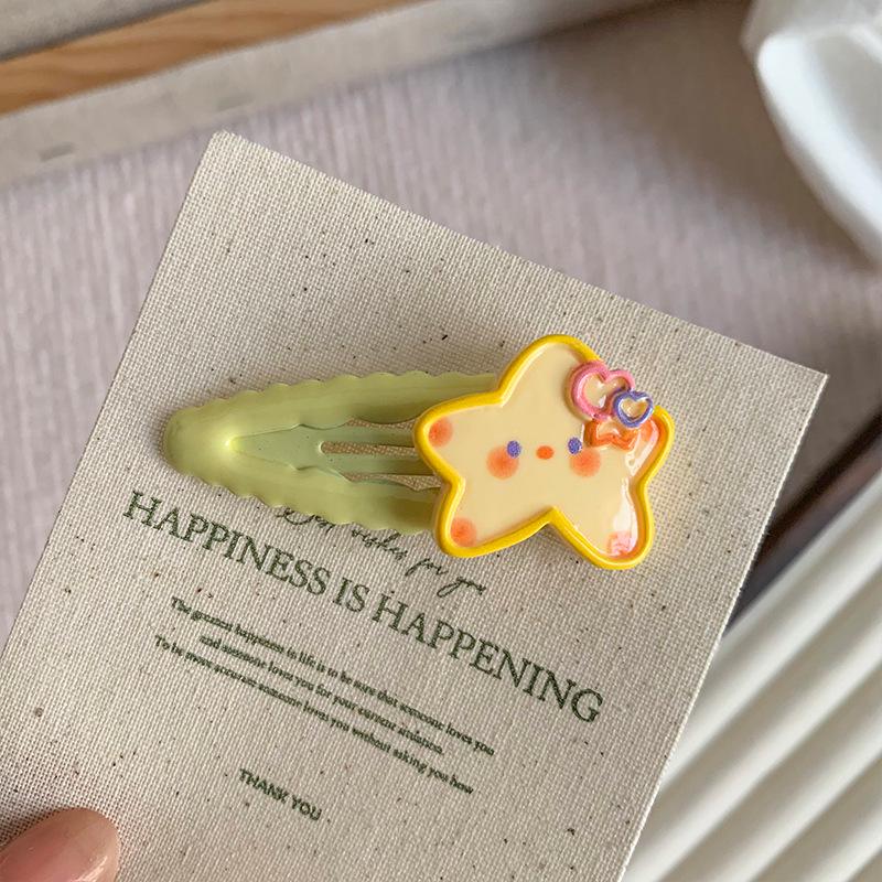 Adorable Cartoon Hair Clip Set: Sweet and Cool Versatile Bangs and Side Clips for Girls