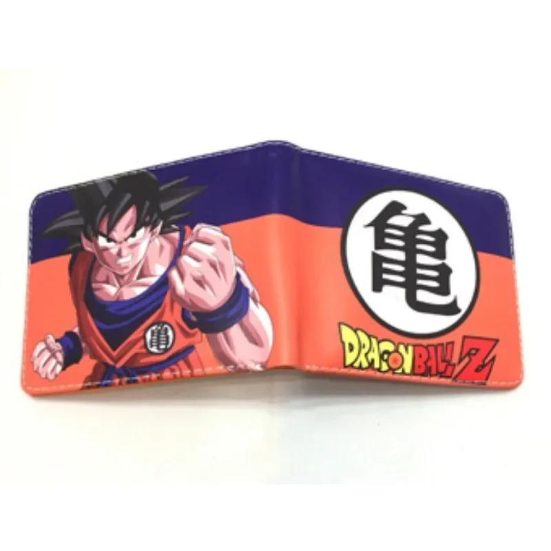Dragon Ball Son Goku Multifunctional Card Purse Cartoon PU Wallet Personality Creativity Simple Foldable Coin Boy Birthday Gift