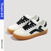 Silver German training shoes women's spring and autumn new shoes lace little white shoes niche retro women's shoes versatile board shoes