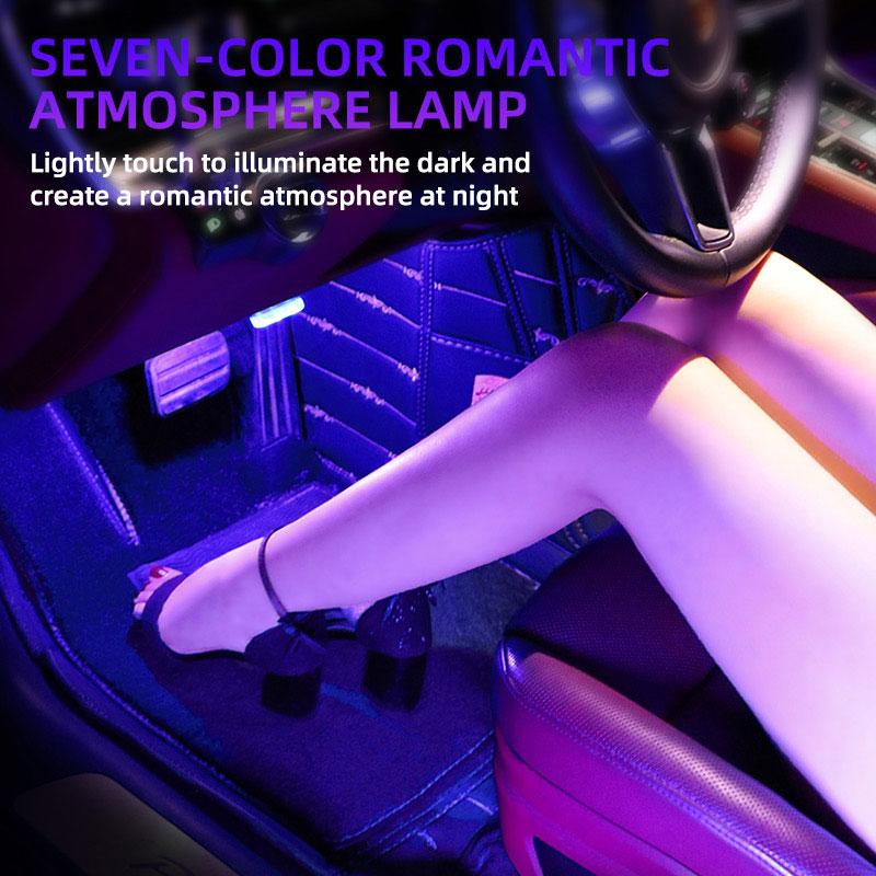 Car Touch Interior Light Hand Car Roof Velcro Ceiling Lamp Indoor Car Lighting Night Reading Light USB Charging Reading Lamp