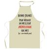 Kitchen Apron - Archaeologist It Doesn't Exist - Breton Print - Durable Cotton - Adjustable Ties