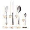 4/8/12/16/20 Pieces Gold Plated Luxury Silverware Flatware Dishwasher Safe 18/10 Stainless Steel Cutlery Set For Home Wedding