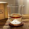 Bicchiere Fuji Stile Giapponese, Bicchiere da Whiskey, Vetro di Cristallo, Scatola Regalo in Vetro Edo, Montagna Nevosa Sake Giapponese