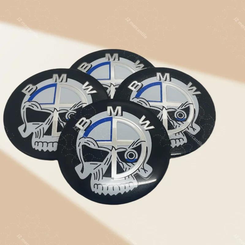 4pcs-60mm automobile wheel hub sticker logo rim cover badge For BMW X1 X3 X5 X6 Z4 M2 M3 M4 modified hub center sticker