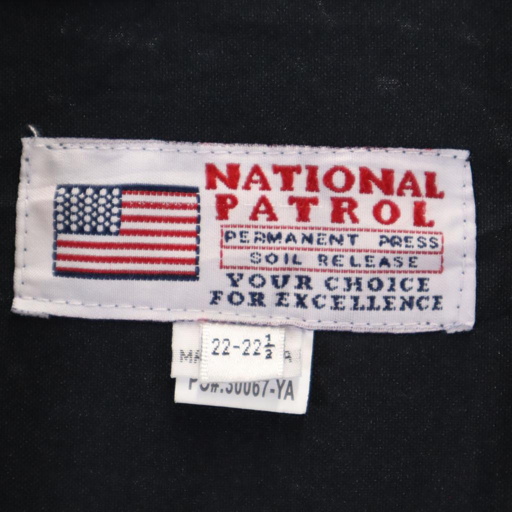 unused NATIONAL PATRO Short sleeve shirt 22 Dark navy Biggs Men's Used