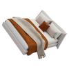 1/20 Scale Dollhouses Bedroom Decorative Miniature Double Bed With Beddings for Craft Project Model Scene Display Decors