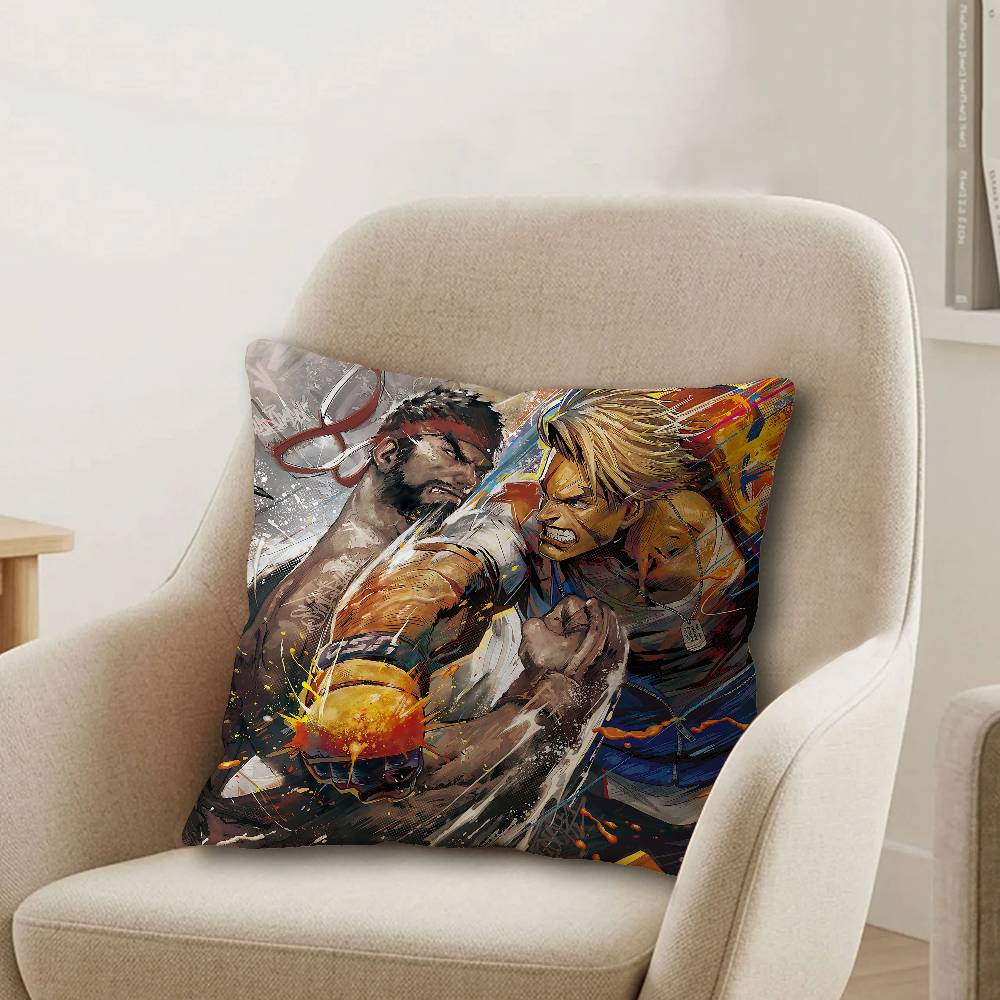 Game SStreet Fighter Pillow Cover Design Cushion Cover Decor Holiday Decorati