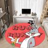 1pc Bugs Bunny Looney Tunes Office Round Area Rug, Under Office Chairs Bedroom Living Room Home Decor, Room Decoa1016158