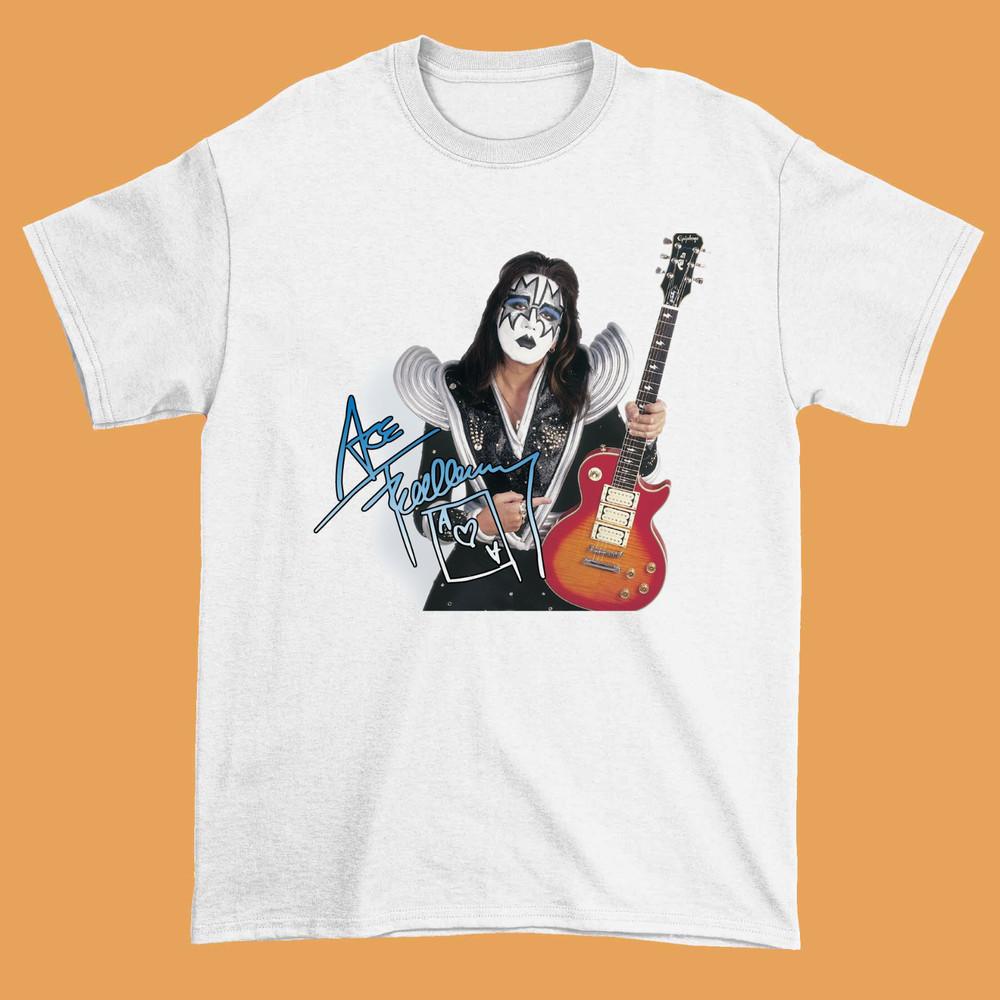 ACE FREHLEY Creatures of the Night Gift For Fan White All Size Unisex Tee Shirt Unisex T-Shirt S