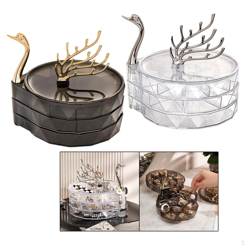 2 Jewelry Box Bracelet Bangle Storage Necklace for Dresser Decor