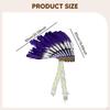 Indian Native Chief Headdress Men Women Fancy Dress Masquerade Feather